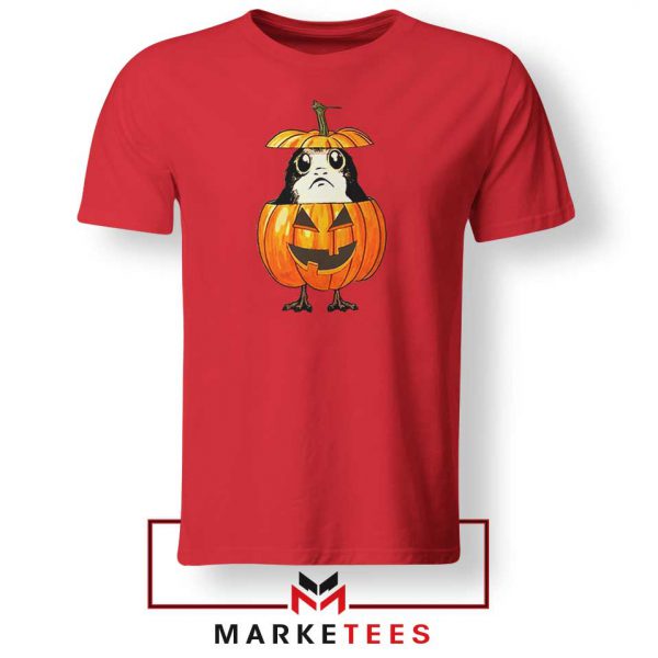 Porg Pumpkin Red Tshirt