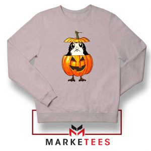 Porg Pumpkin Sport Grey Sweatshirt