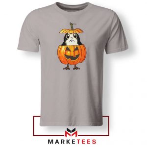 Porg Pumpkin Sport Grey Tshirt