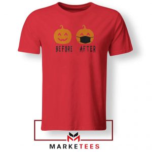 Pumpkin Before After Red Tshirt