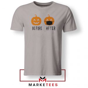 Pumpkin Before After Sport Grey Tshirt