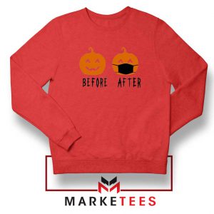 Pumpkin Before After red Sweatshirt