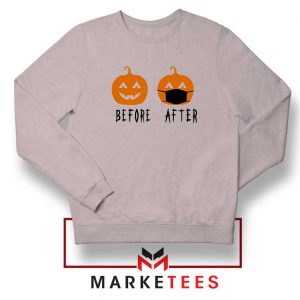 Pumpkin Before After sport grey Sweatshirt