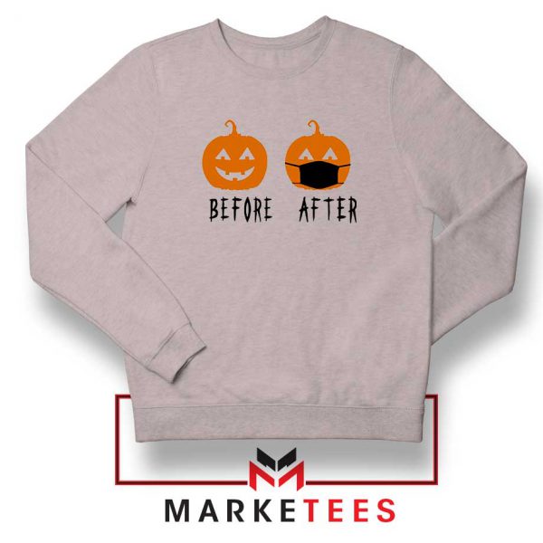 Pumpkin Before After sport grey Sweatshirt