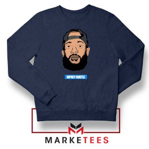 RIP NIpsey Hustle Navy Blue Sweatshirt