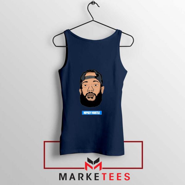 RIP NIpsey Hustle Navy Blue Tank Top