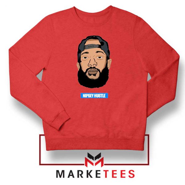 RIP NIpsey Hustle Red Sweatshirt