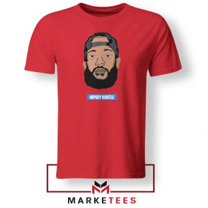 RIP NIpsey Hustle Red Tshirt