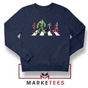 Superheroes Corona Virus Navy Blue Sweatshirt