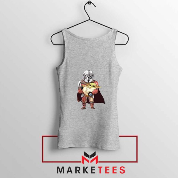 The Mandalorian Lovely Yoda Sport Grey Tank Top