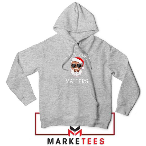 Afro Americans Santa Sport Grey Hoodie