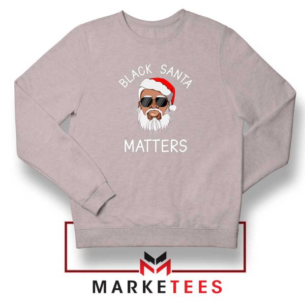 Afro Americans Santa Sport Grey Sweatshirt