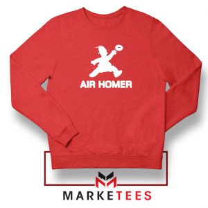 Air Homer Simpson Red Sweatshirt
