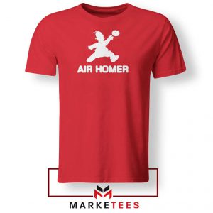 Air Homer Simpson Red Tshirt