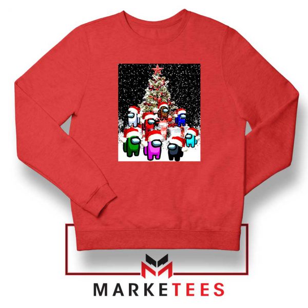 Among Us Christmas Red Sweatshirt