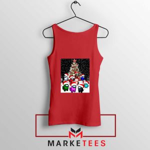 Among Us Christmas Red Tank Top