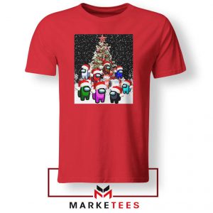 Among Us Christmas Red Tshirt