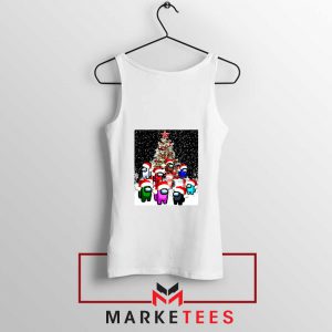 Among Us Christmas White Tank Top