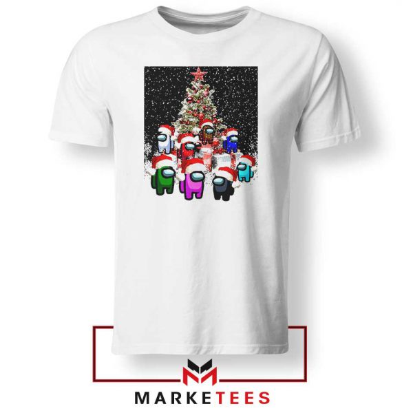 Among Us Christmas White Tshirt