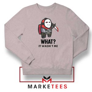 Among Us Jason Voorhees Sport Grey Sweatshirt