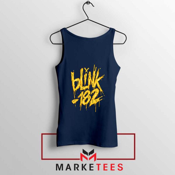 Blink 182 Rock Music Navy Blue Tank Top