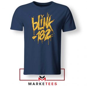 Blink 182 Rock Music Navy Blue Tshirt