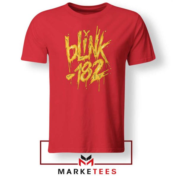 Blink 182 Rock Music Red Tshirt