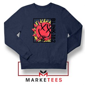 Blink 182 Rock Smile Navy Blue Sweatshirt