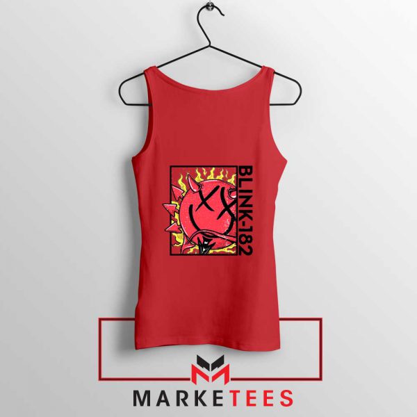 Blink 182 Rock Smile REd Tank Top