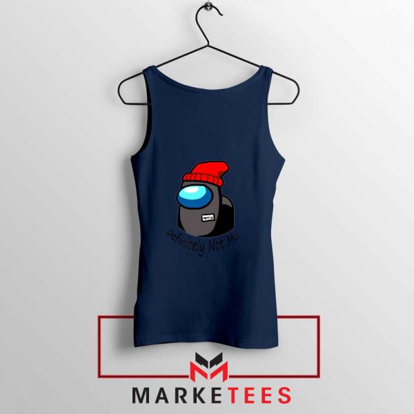 Definitely Not Me Navy Blue Tank Top