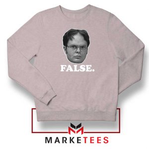 Dwight Schrute False Sport Grey Sweatshrit