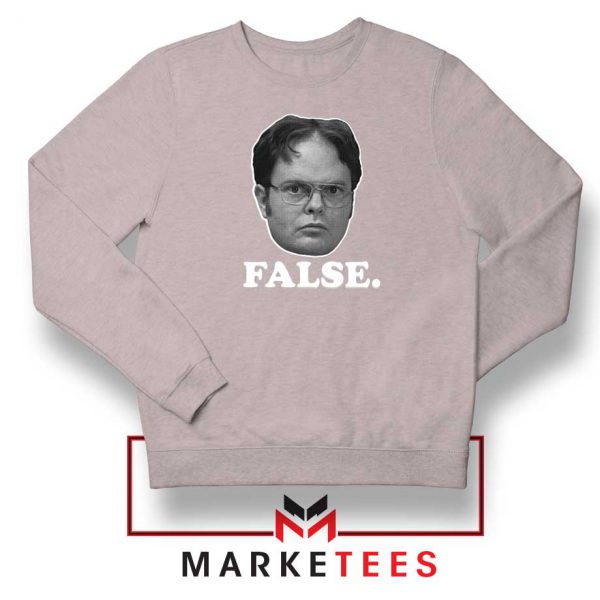 Dwight Schrute False Sport Grey Sweatshrit