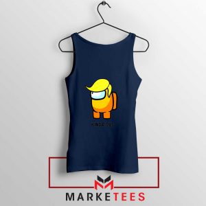 Kinda Sus Donald Trump Navy Blue Tank Top