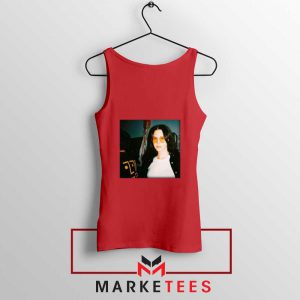 Lana Del Rey Singer Red Tank Top