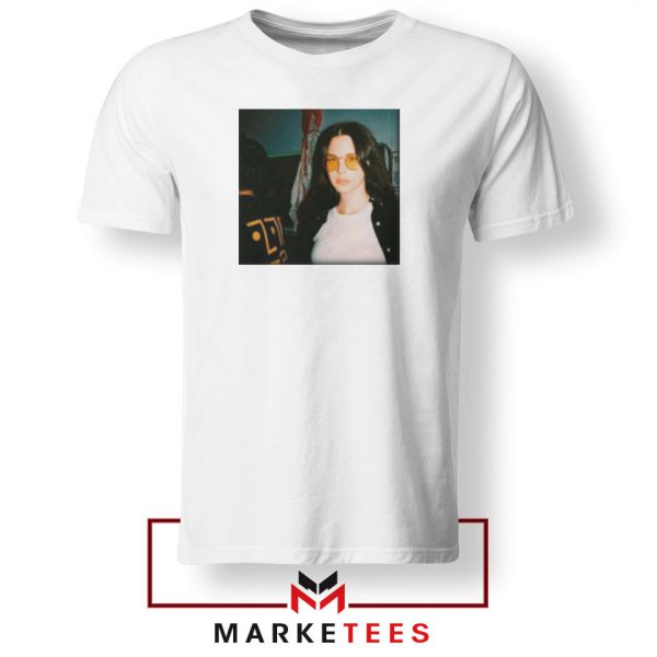 Lana Del Rey Singer White Tshirt