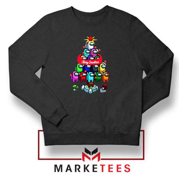 Merry Christmas Game Black Sweatshirt