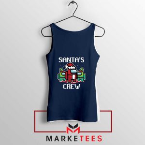 Santa Crewmate Navy Blue Tank Top