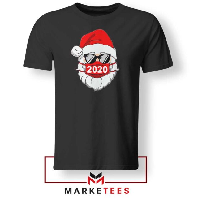 Santa Face Mask Tshirt Christmas 2020 Quarantine Merch Exclusive-