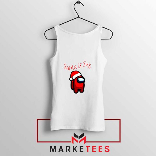 Santa Is Sus White Tank Top