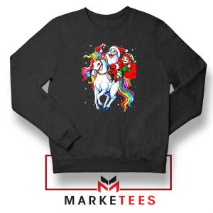 Santa Riding Unicorn Sweatshirt