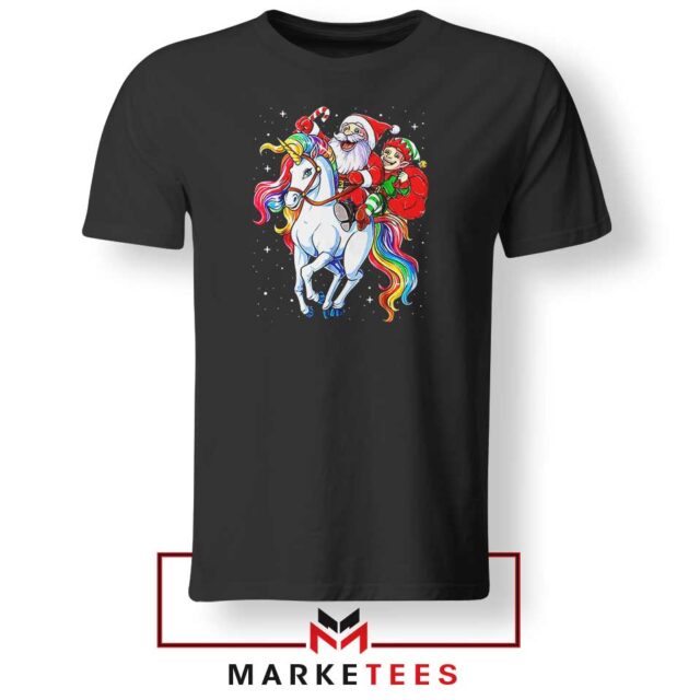 Santa Riding Unicorn Tshirt Best Christmas Tee Shirts - ⁠Greatest