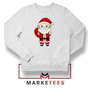 Santa With Mask Sweatshirt