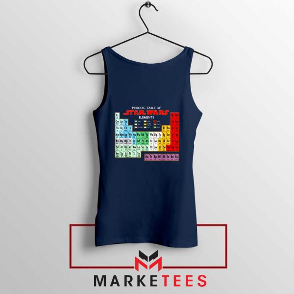 Star Wars Periodic Table Navy Blue Tank Top