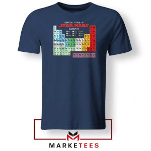 Star Wars Periodic Table Navy Blue Tshirt