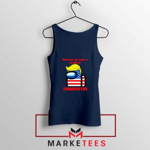 Trumpostor Navy Blue Tank Top