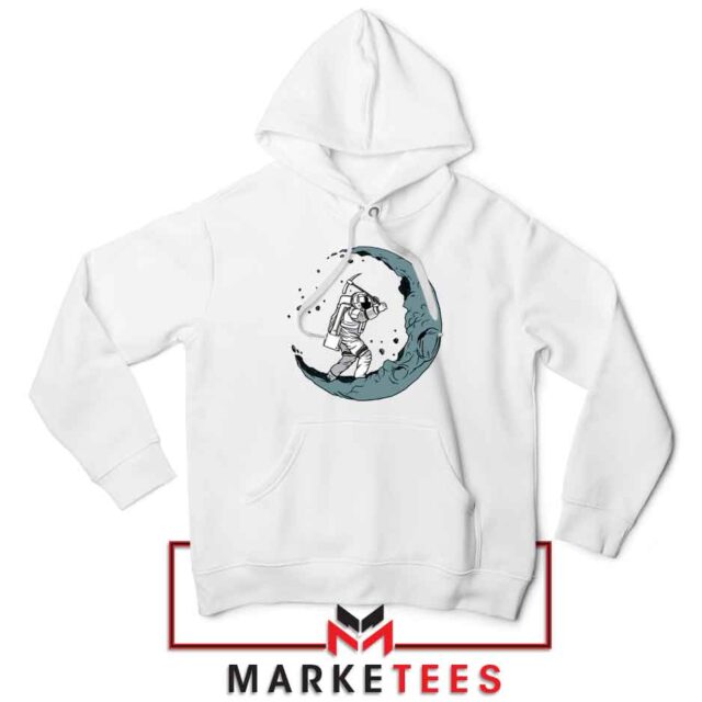 Astronaut Digging Moon Graphic Hoodie