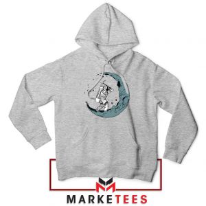 Astronaut Digging Moon Sport Grey Hoodie