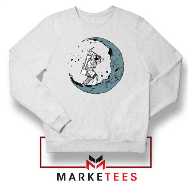Astronaut Digging Moon Sweatshirt