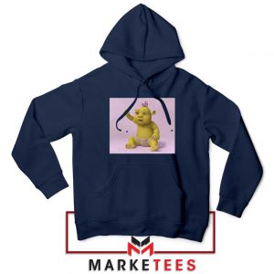 Baby Shrek Navy Blue Hoodie