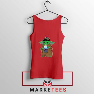 Babyyoda Bubble Tea Red Tank Top